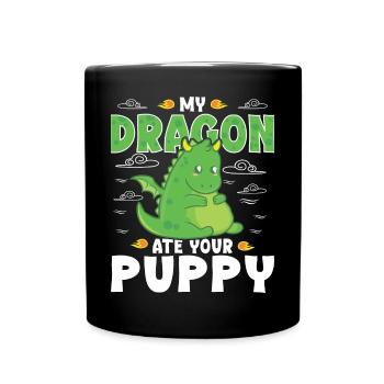 my dragon ate your puppy - Full Colour Mug - black - Front