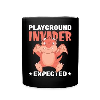 playgound invader expected - Full Colour Mug - black - Front