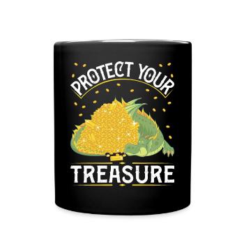 Protect your treasure - Full Colour Mug - black - Front
