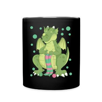 dragon - Full Colour Mug - black - Front