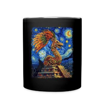 Quetzalcoatl Mythologie des dieux aztèques Maya Sternenna - Mug uni - noir - Devant