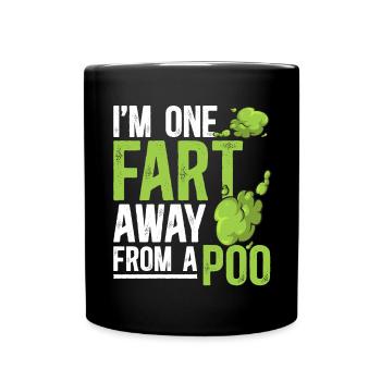 fart farting farting farting - Full Colour Mug - black - Front