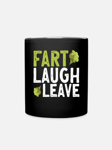Furz Furzen Pupsen - Tasse einfarbig - Schwarz