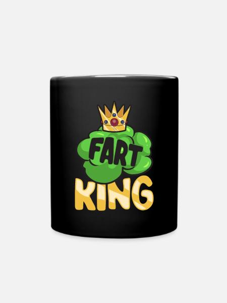 Furz Furzen Pupsen - Tasse einfarbig - Schwarz