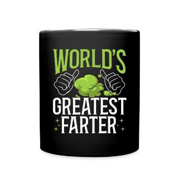 fart farting farting farting - Full Colour Mug - black - Front
