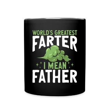 fart farting farting farting - Full Colour Mug - black - Front