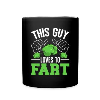 fart farting farting farting - Full Colour Mug - black - Front