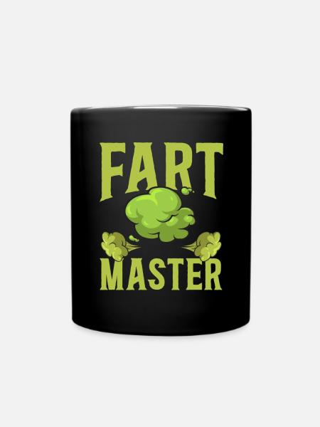Furz Furzen Pupsen - Tasse einfarbig - Schwarz