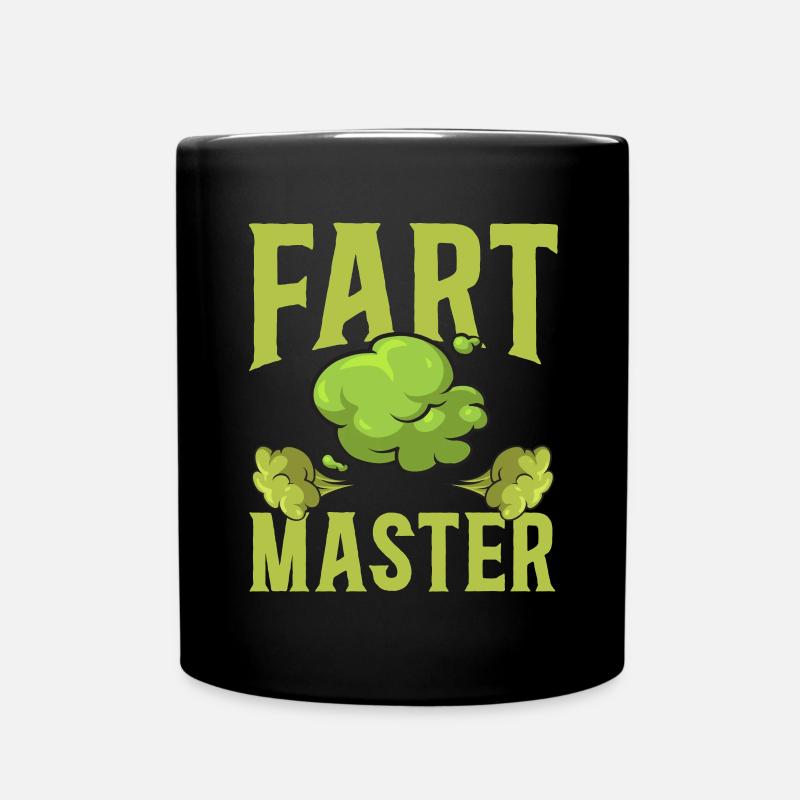 Furz Furzen Pupsen - Tasse einfarbig - Schwarz