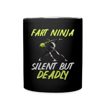 fart farting farting farting - Full Colour Mug - black - Front