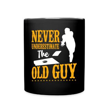 Cornhole Team Bean Bag Player - Tasse einfarbig - Schwarz - Vorne