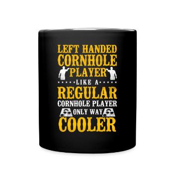 Cornhole Team Bean Bag Player - Tasse einfarbig - Schwarz - Vorne