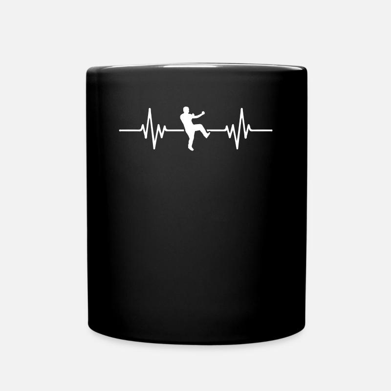Wing Chun Battement de cœur Combattant de Wing Chun - Mug uni - noir
