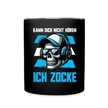Je ne t’entends pas, je joue, je joue, je joue - Mug uni - noir - Devant