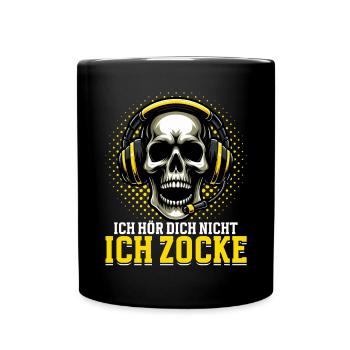 Je ne t’entends pas, je joue, je joue, je joue - Mug uni - noir - Devant
