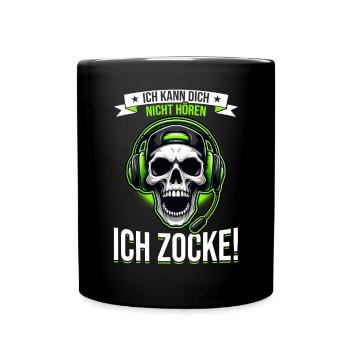 Je ne t’entends pas, je joue, je joue, je joue - Mug uni - noir - Devant