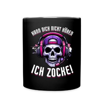 Je ne t’entends pas, je joue, je joue, je joue - Mug uni - noir - Devant