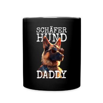 German Shepherd Daddy Dad Dad Father's Day Shepherd Dogs - Full Colour Mug - black - Front