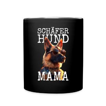 Berger allemand Maman Maîtresse Fête des mères Chiens de berger - Mug uni - noir - Devant