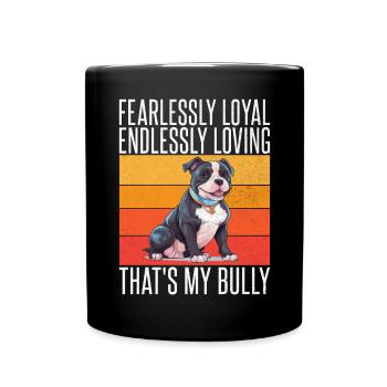American Bully Gifts - Tasse einfarbig - Schwarz - Vorne
