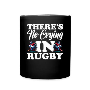 Rugby Geschenk Rugbyspieler Rugby Coach - Tasse einfarbig - Schwarz - Vorne