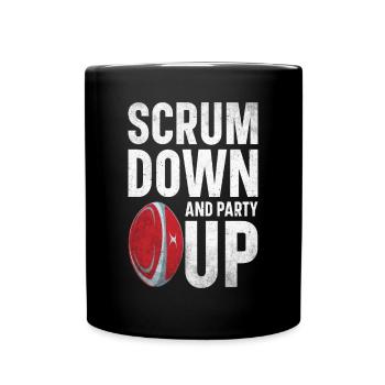 Rugby Geschenk Rugbyspieler Rugby Coach - Tasse einfarbig - Schwarz - Vorne