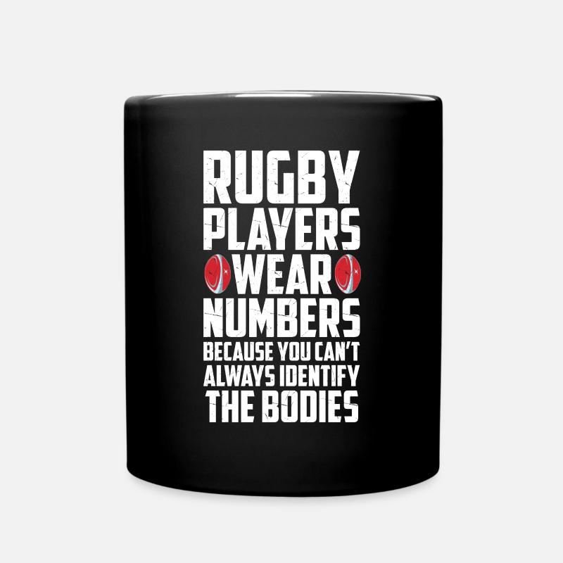 Rugby Gift Rugby Player Rugby Coach - Full Colour Mug - black