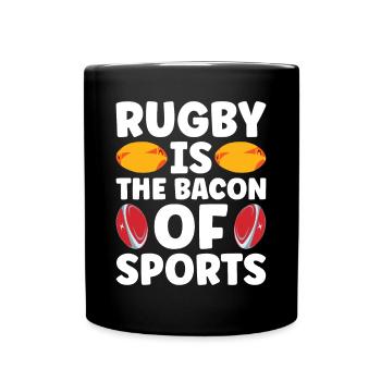 Rugby Geschenk Rugbyspieler Rugby Coach - Tasse einfarbig - Schwarz - Vorne