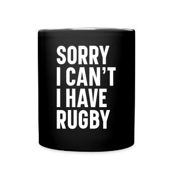 Cadeau Rugby Joueur de rugby Entraîneur de rugby - Mug uni - noir - Devant