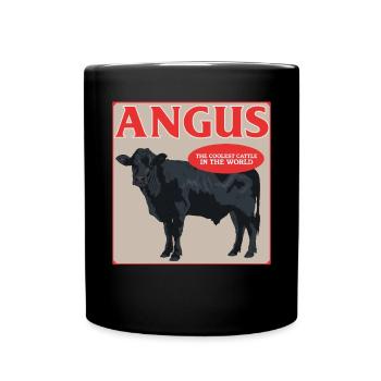 Vache Aberdeen Angus Cadeau de vache Aberdeen - Mug uni - noir - Devant