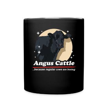 Vache Aberdeen Angus Cadeaux de vache Aberdeen - Mug uni - noir - Devant