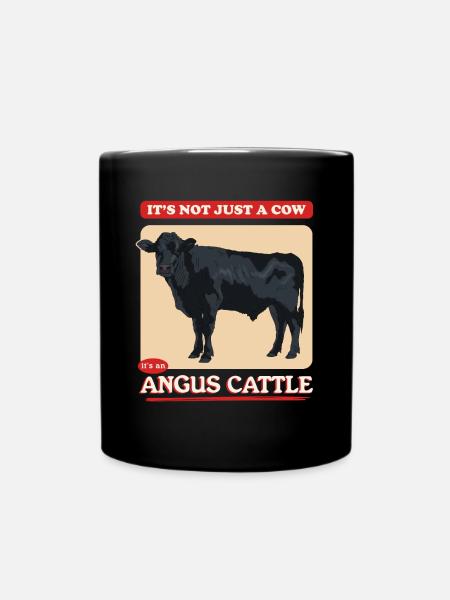 Aberdeenrind Aberdeen Angus Angusrind Geschenk - Tasse einfarbig - Schwarz