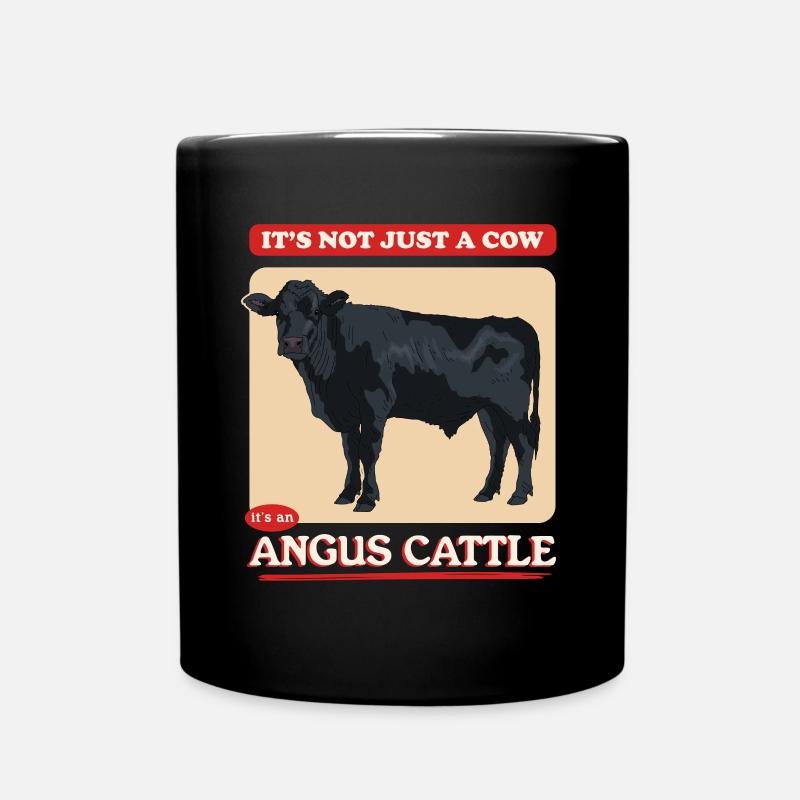 Aberdeenrind Aberdeen Angus Angusrind Geschenk - Tasse einfarbig - Schwarz