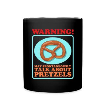 Bretzel Bretzels Cadeau d’amoureux des bretzels - Mug uni - noir - Devant