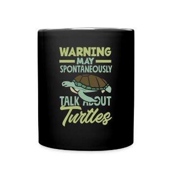 Tortue Tortue Mer Cadeau - Mug uni - noir - Devant