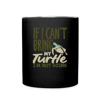 Tortue Tortue Mer Cadeau - Mug uni - noir - Devant
