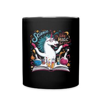 It's Like Magic But Real - Tasse einfarbig - Schwarz - Vorne