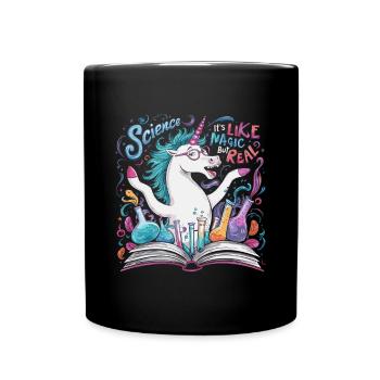 It's Like Magic But Real - Tasse einfarbig - Schwarz - Vorne