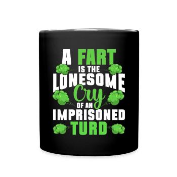 fart farting farting farting - Full Colour Mug - black - Front