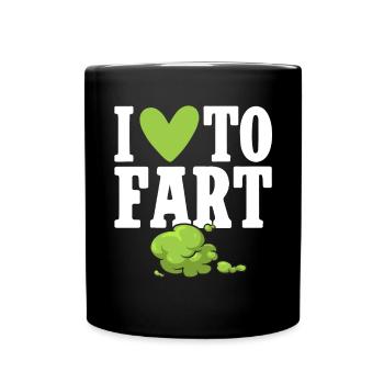 fart farting farting farting - Full Colour Mug - black - Front