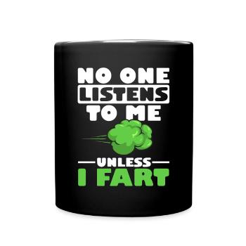 fart farting farting farting - Full Colour Mug - black - Front