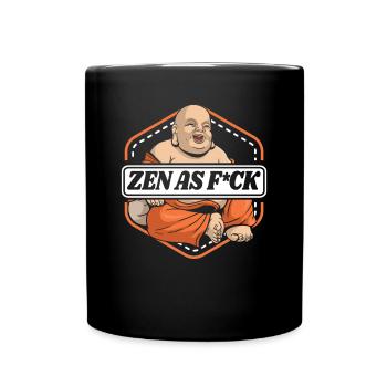 Zen Comme Fuck Bouddhiste Symbole Statue Prêtre Bouddhisme - Mug uni - noir - Devant