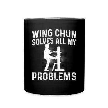 Le Wing Chun résout tous mes problèmes - Wing Chun Fight - Mug uni - noir - Devant