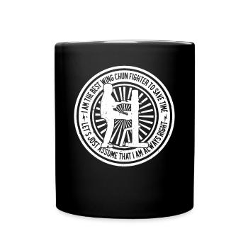 I am the best Wing Chun Fighter - Full Colour Mug - black - Front