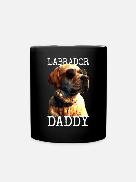 Labrador Daddy Papa Vatertag Labrador Retriever - Tasse einfarbig - Schwarz