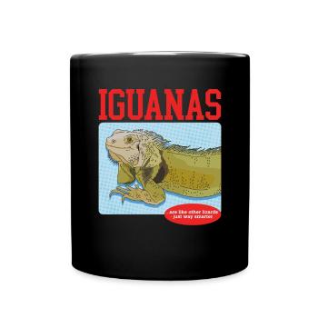 Iguane Reptile Lézard Iguanes Cadeau - Mug uni - noir - Devant