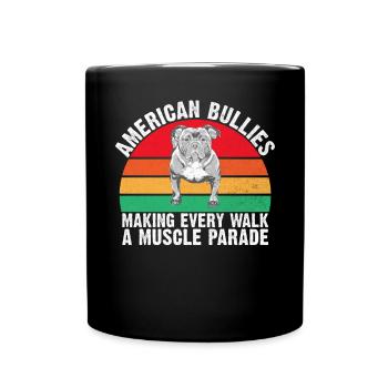 American Bully Gifts - Tasse einfarbig - Schwarz - Vorne