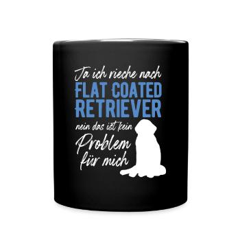 Yes, I smell like Flat Coated Retriever - Full Colour Mug - black - Front