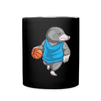 Taupe Basketteur Basketteur - Mug uni - noir - Devant
