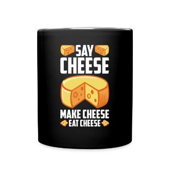 Cheesemaker Dairy Cheese maker Dairy technologist Cheese - Full Colour Mug - black - Front